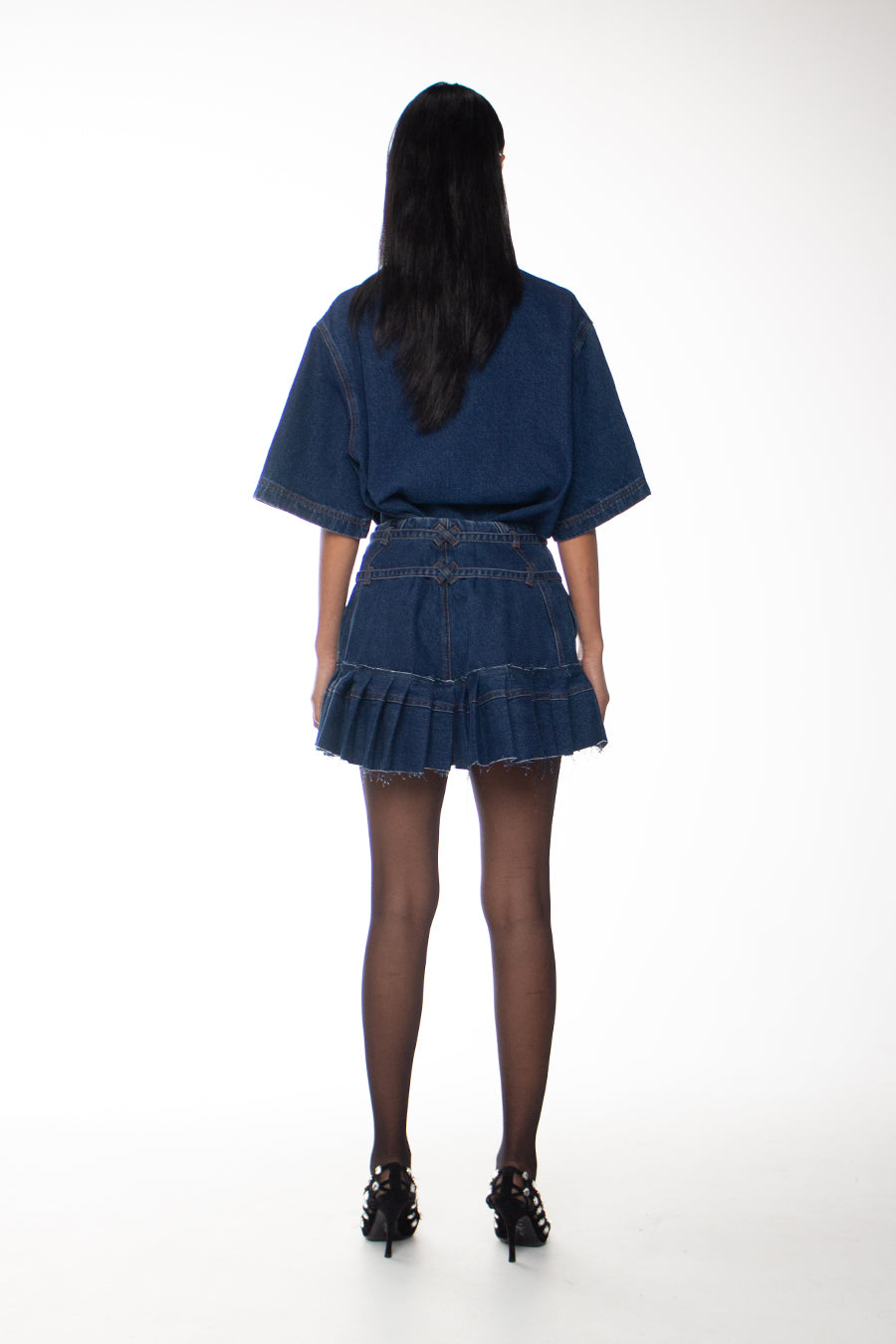 SKYLAR DENIM BOWLER | VINTAGE BLUE