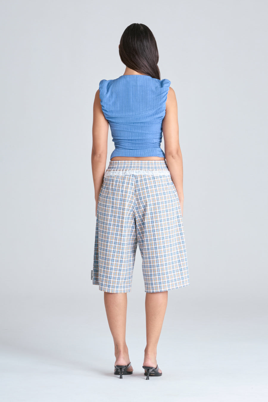 STUDIO SHORTS | BLUE CHECK