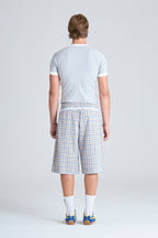 STUDIO SHORTS | BLUE CHECK