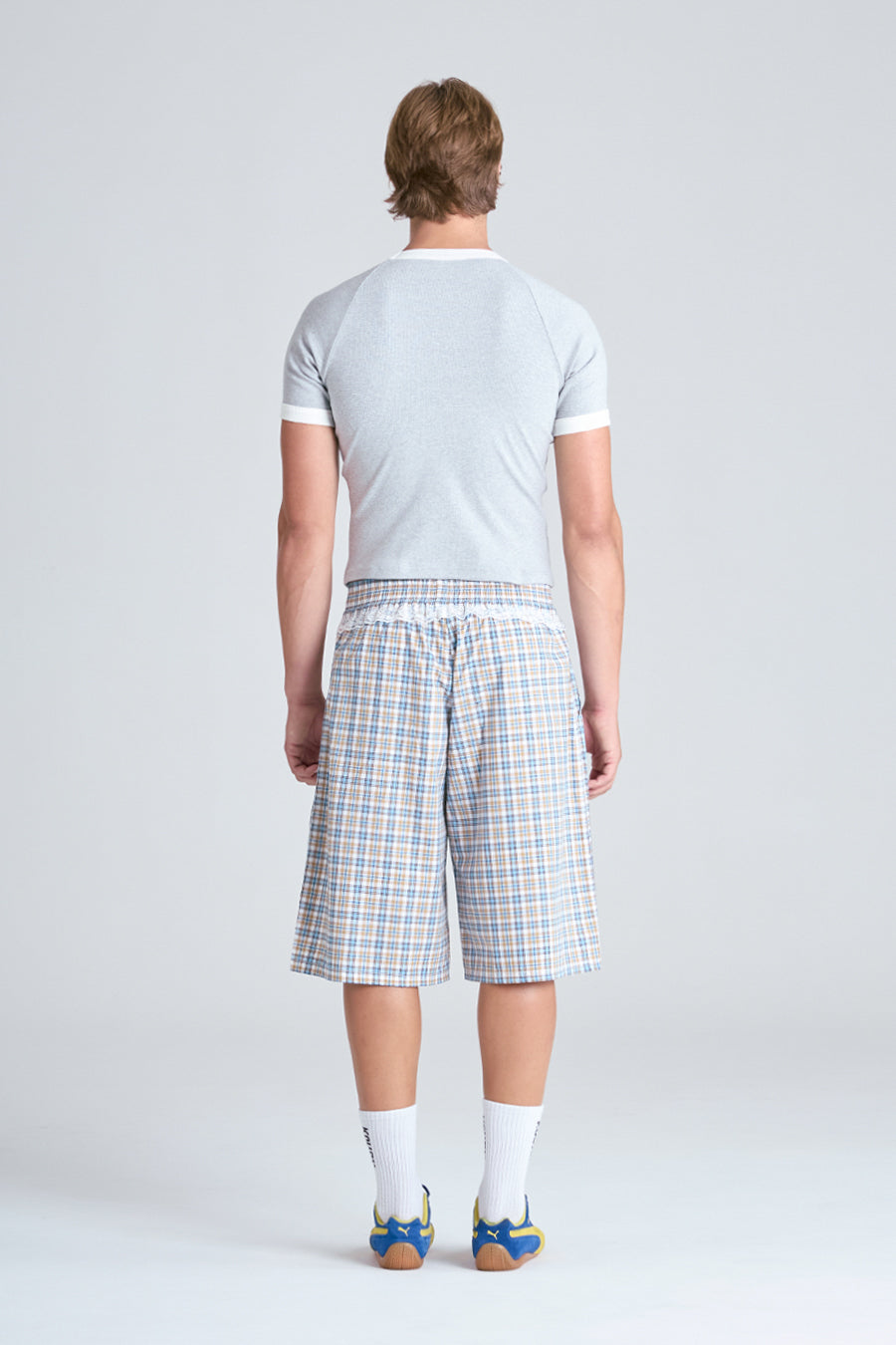 STUDIO SHORTS | BLUE CHECK