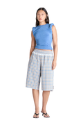 STUDIO SHORTS | BLUE CHECK