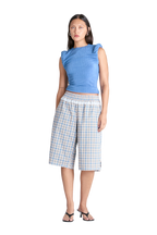 STUDIO SHORTS | BLUE CHECK