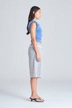 STUDIO SHORTS | BLUE CHECK