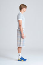 STUDIO SHORTS | BLUE CHECK