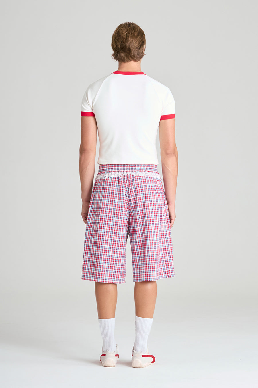STUDIO SHORTS | RED CHECK