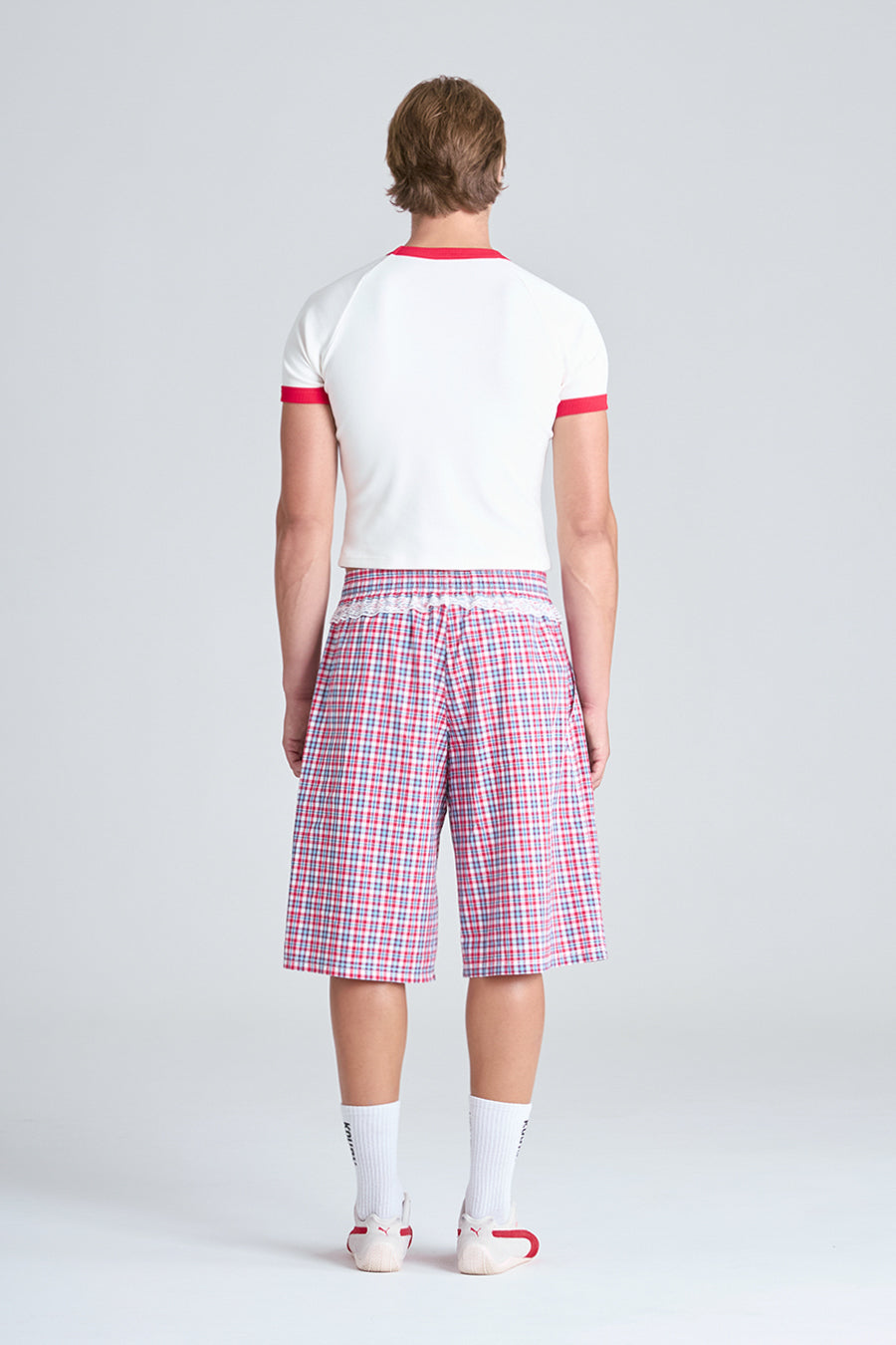 STUDIO SHORTS | RED CHECK