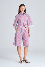 STUDIO SHORTS | RED CHECK