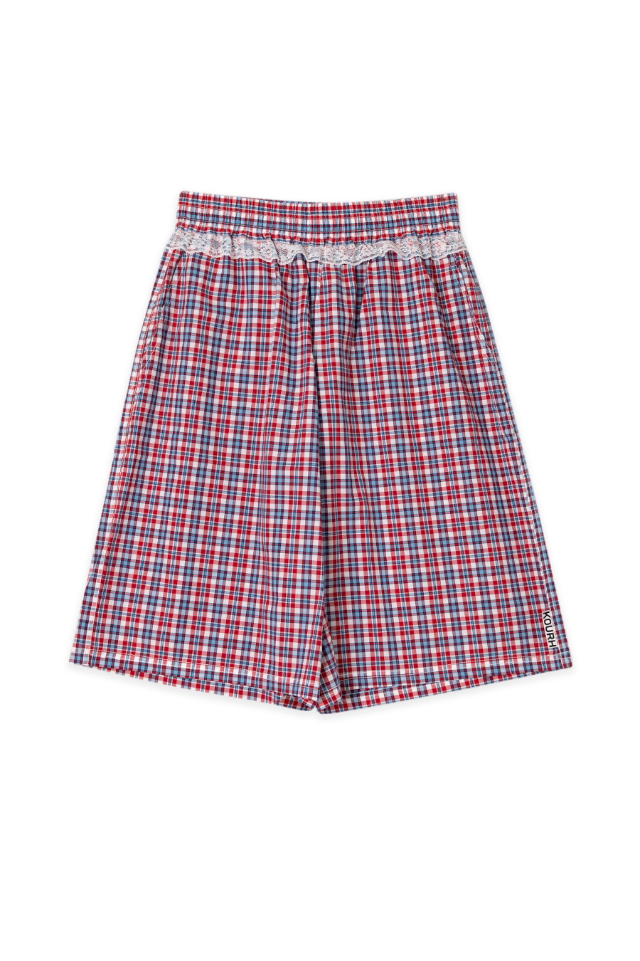 STUDIO SHORTS | RED CHECK