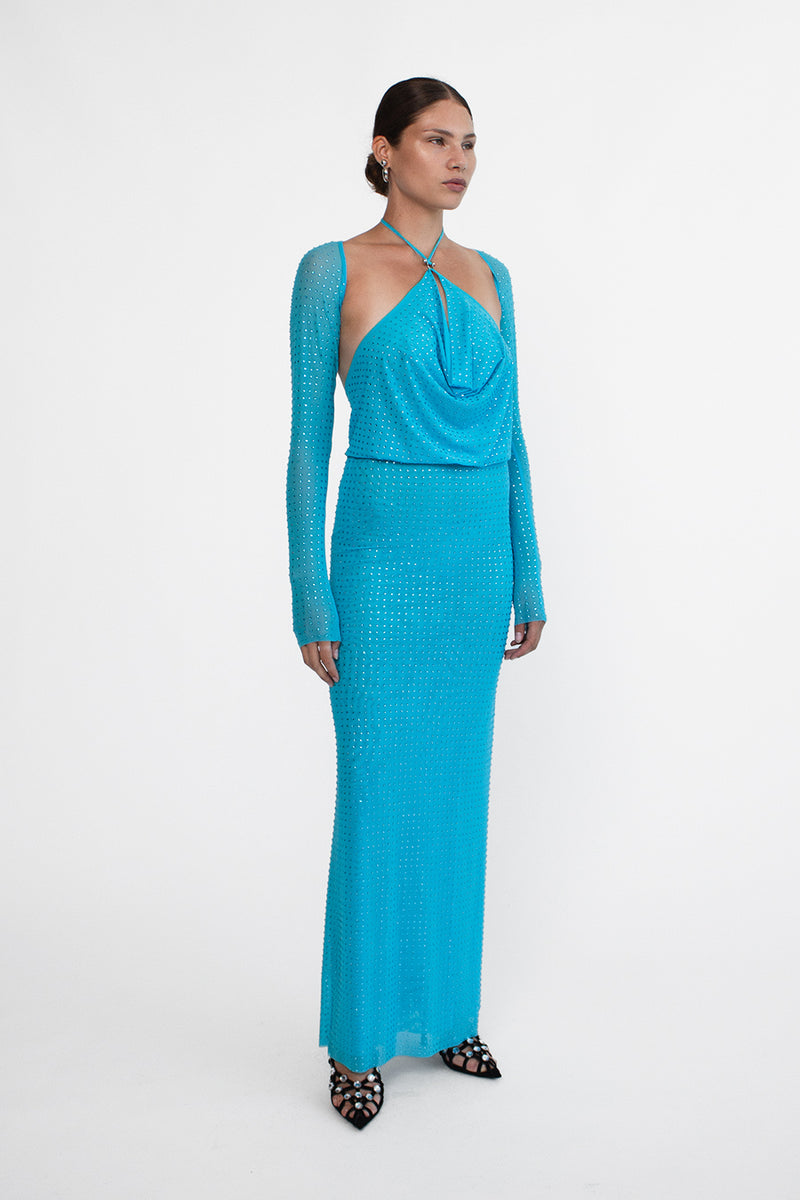 TROPICA GOWN | AQUA