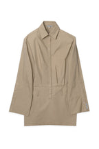VOID MINI SHIRT DRESS | SLATE GREEN