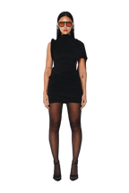 VORTEX MINI DRESS  | BLACK